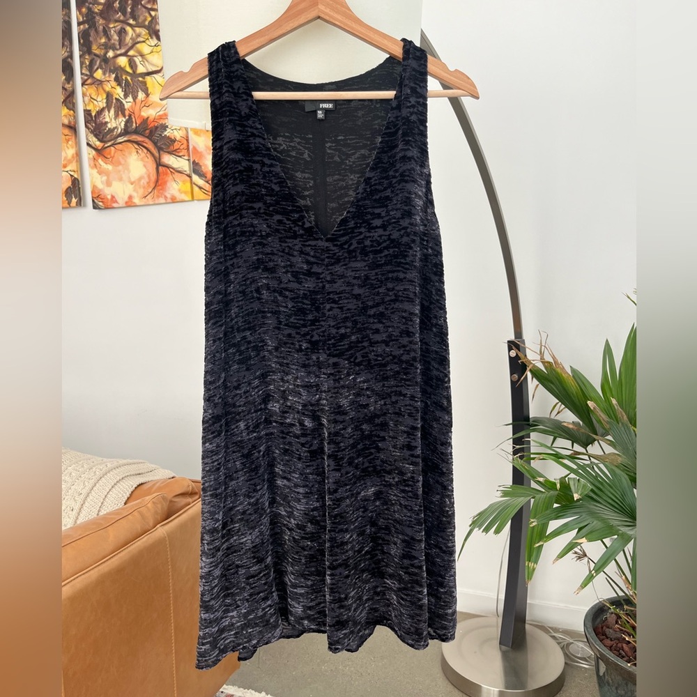 Aritzia Wilfred Free Devore Velvet Flowy Dress